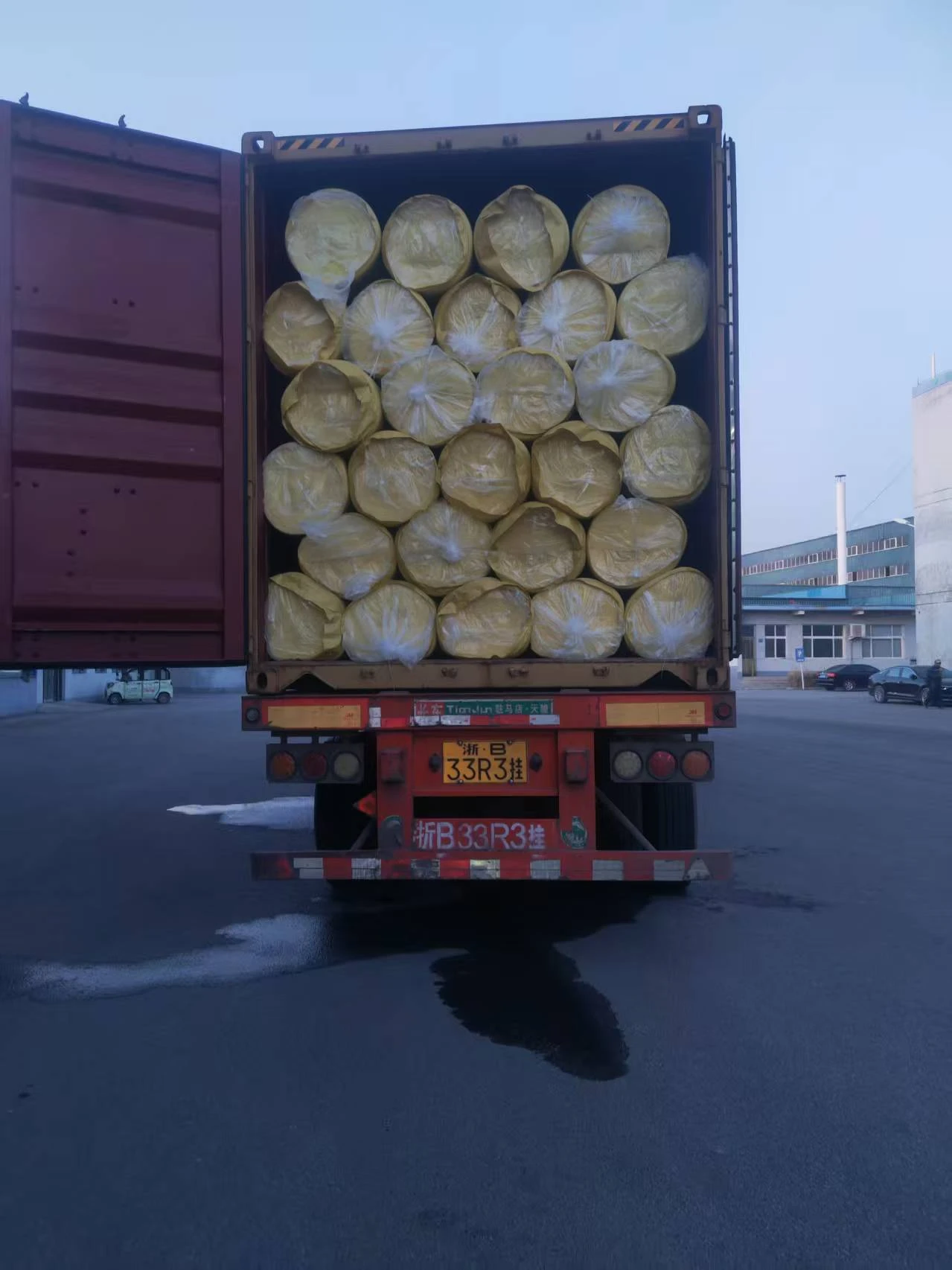 glass wool loading glass wool loading